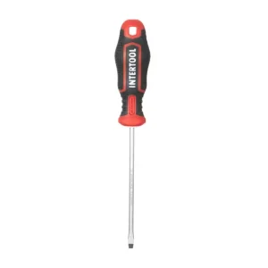 Викрутка шлицьова, SL4,0×100 мм, S2, STORM INTERTOOL (VT-3403) UA