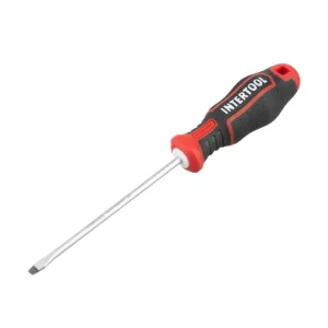 Викрутка шлицьова, SL4,0×100 мм, S2, STORM INTERTOOL (VT-3403) UA