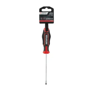 Викрутка шлицьова, SL4,0×100 мм, S2, STORM INTERTOOL (VT-3403) UA