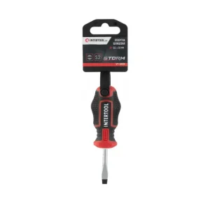 Викрутка шлицьова, SL5,0×38 мм, S2, STORM INTERTOOL (VT-3405) UA