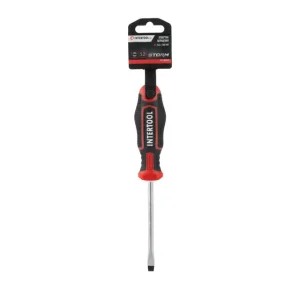 Викрутка шлицьова, SL6,0×100 мм, S2, STORM INTERTOOL (VT-3410) UA