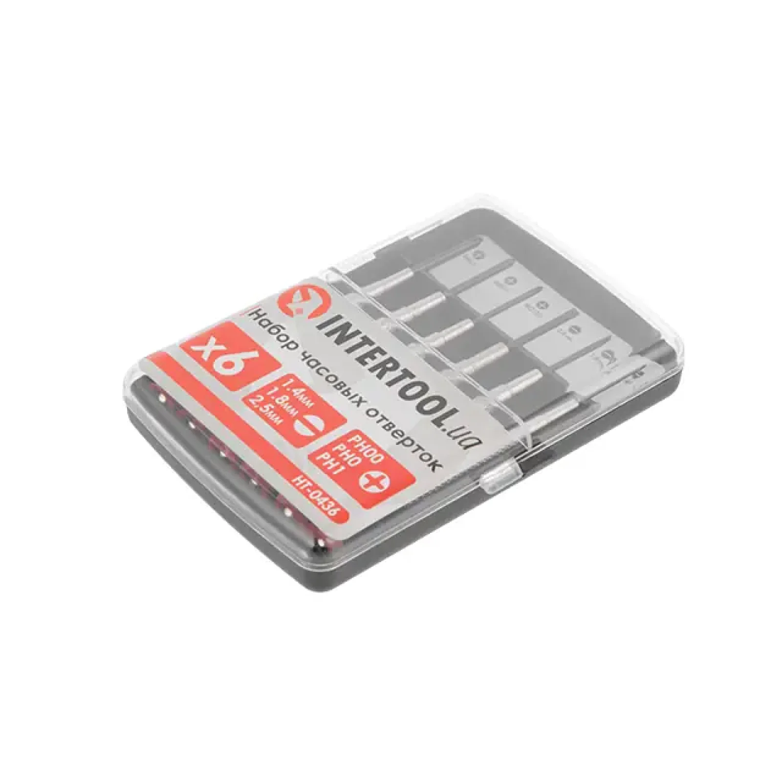 Набір годинникових викруток 6од. INTERTOOL (HT-0436) UA