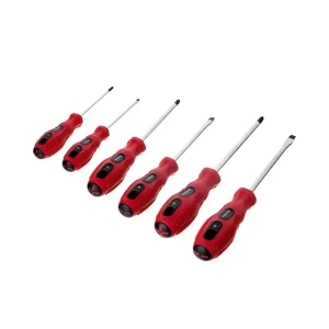 Набір викруток, 6 од. (SL3, SL5, SL6, PH0, PH1, PH2), 75-125 мм, Cr-V, Ergo-design INTERTOOL (VT-2005) UA