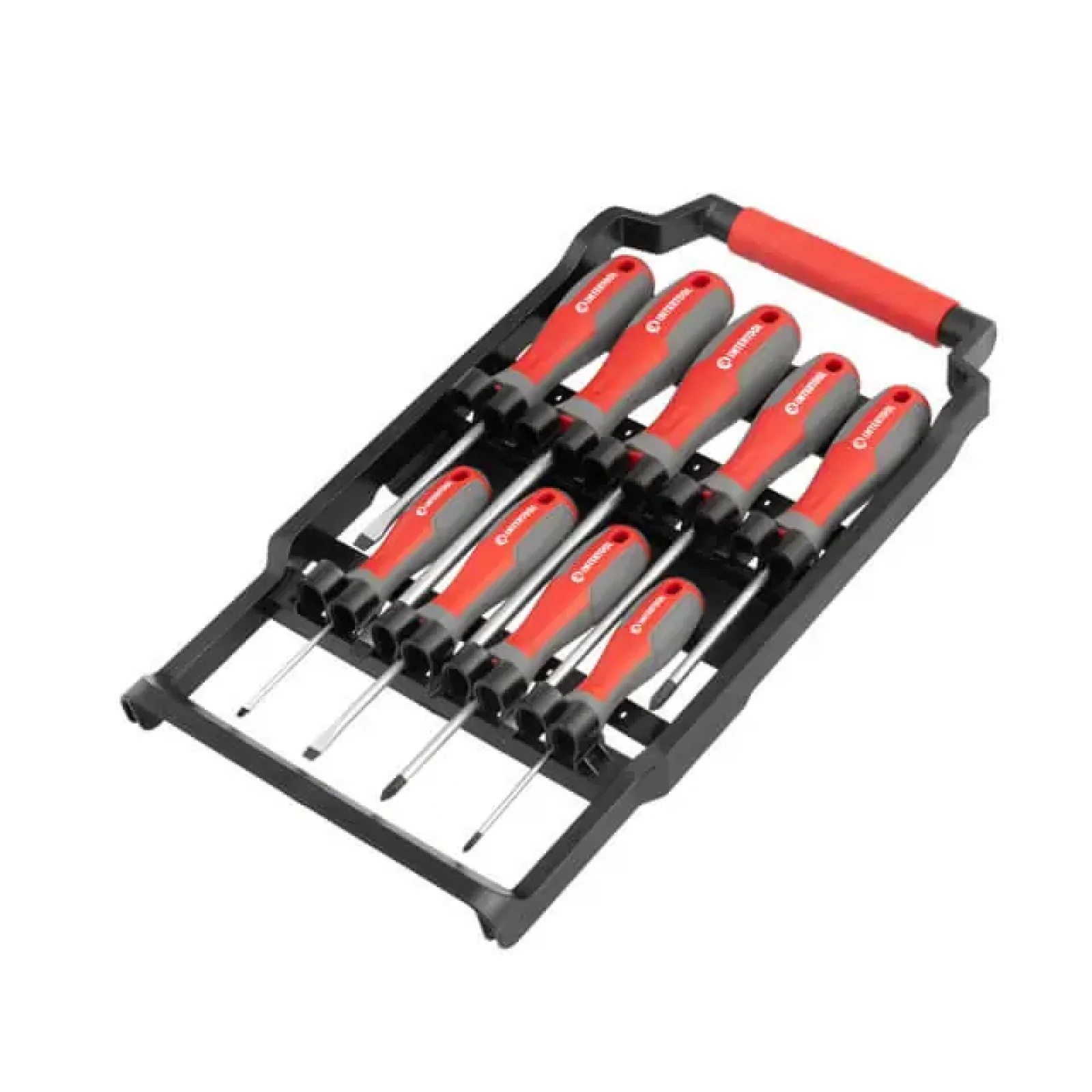 Набір викруток, 9 од., Cr-V, 75-150 мм (SL3, SL5, SL6, SL8, PH0, PH1, PH2, PH3) INTERTOOL (VT-3349) UA