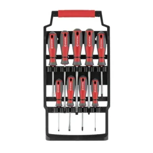 Набір викруток, 9 од., Cr-V, 75-150 мм (SL3, SL5, SL6, SL8, PH0, PH1, PH2, PH3) INTERTOOL (VT-3349) UA