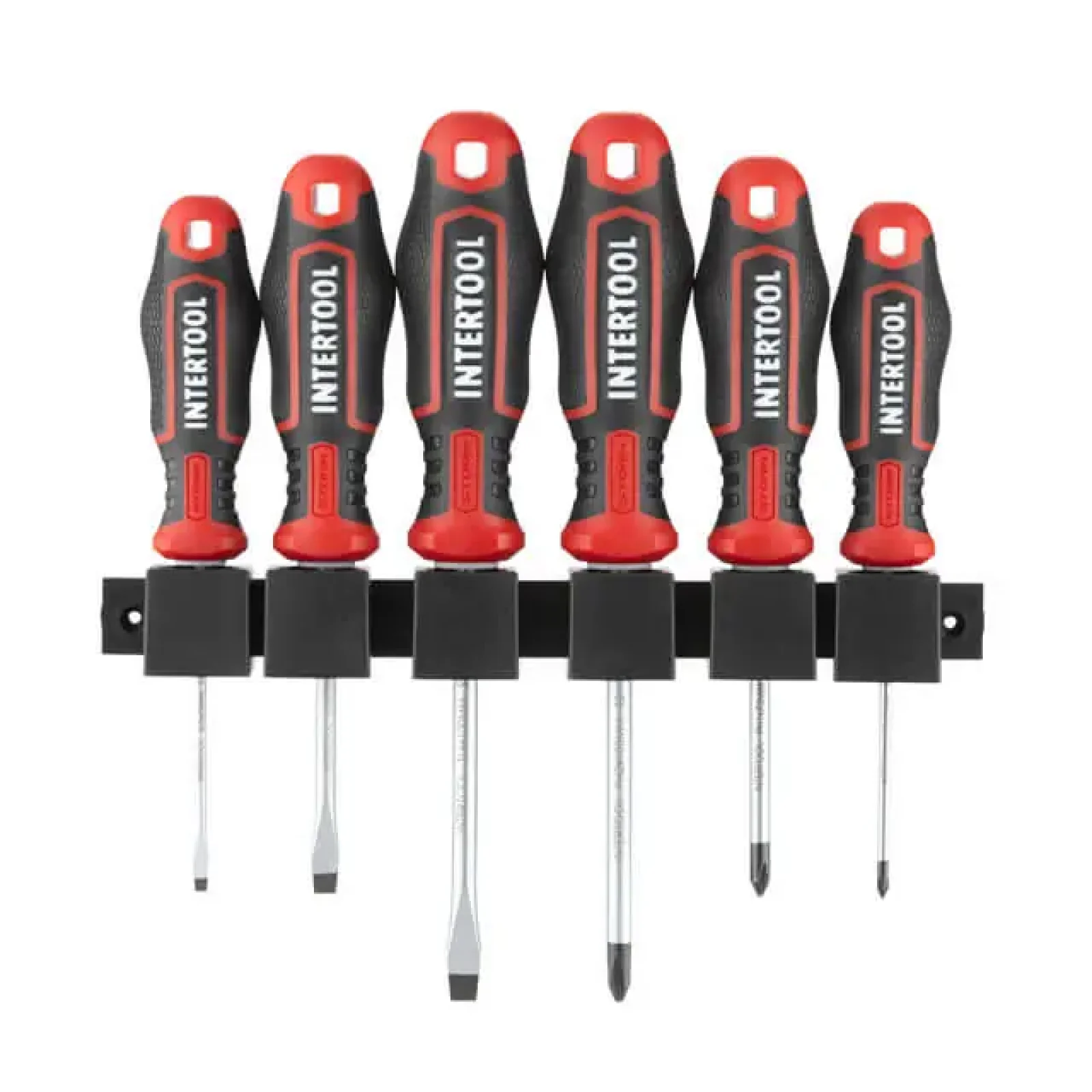 Набір викруток, 6 од., S2, 75-100 мм (SL3, SL5, SL6, PH0, PH1, PH2) STORM INTERTOOL (VT-3436) UA