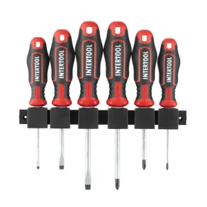 Набір викруток, 6 од., S2, 75-100 мм (SL3, SL5, SL6, PH0, PH1, PH2) STORM INTERTOOL (VT-3436) UA