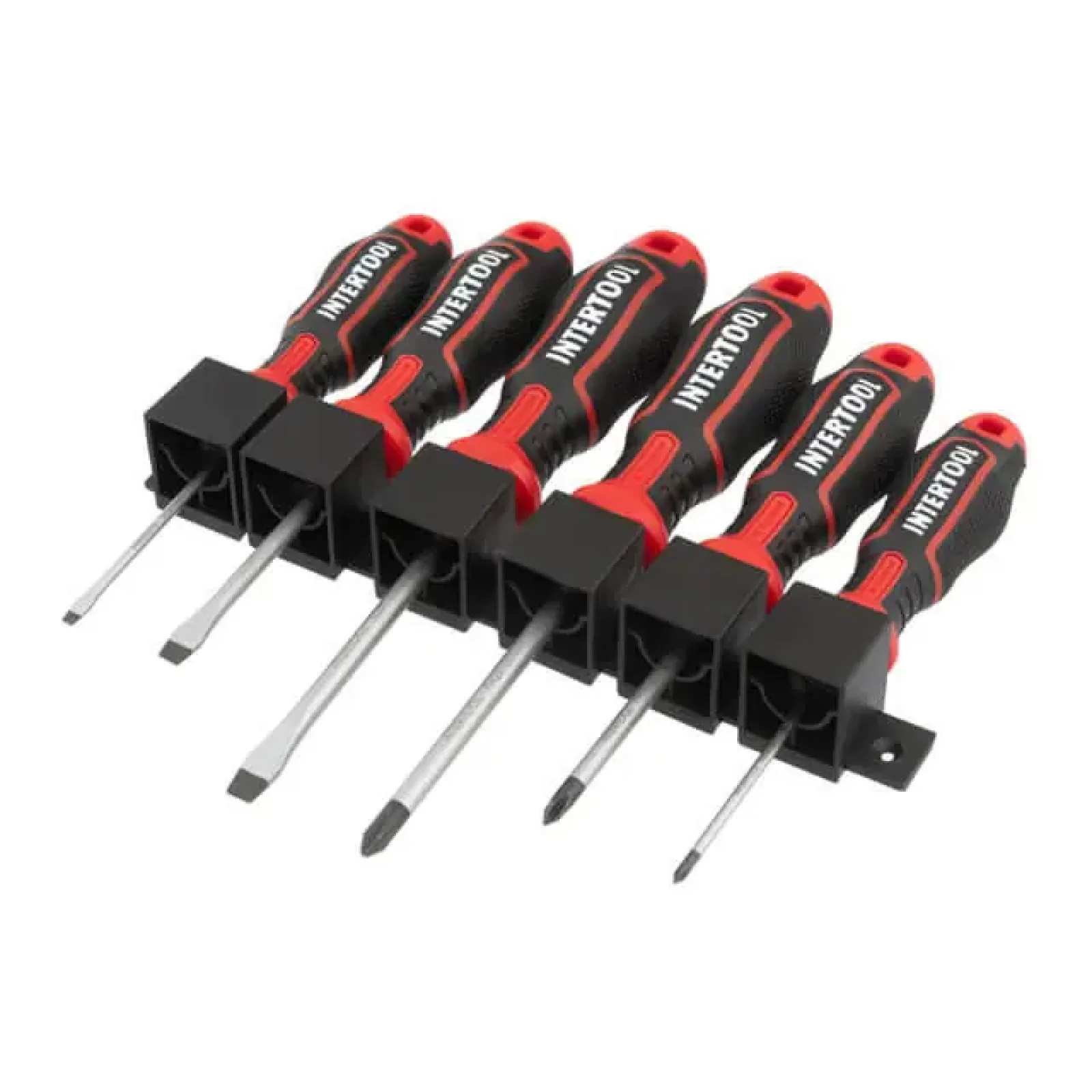 Набір викруток, 6 од., S2, 75-100 мм (SL3, SL5, SL6, PH0, PH1, PH2) STORM INTERTOOL (VT-3436) UA