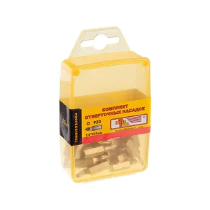 Комплект насадок до викруток PZ0, 1/4", 25 мм, уп. 25 шт. INTERTOOL (VT-0020) UA