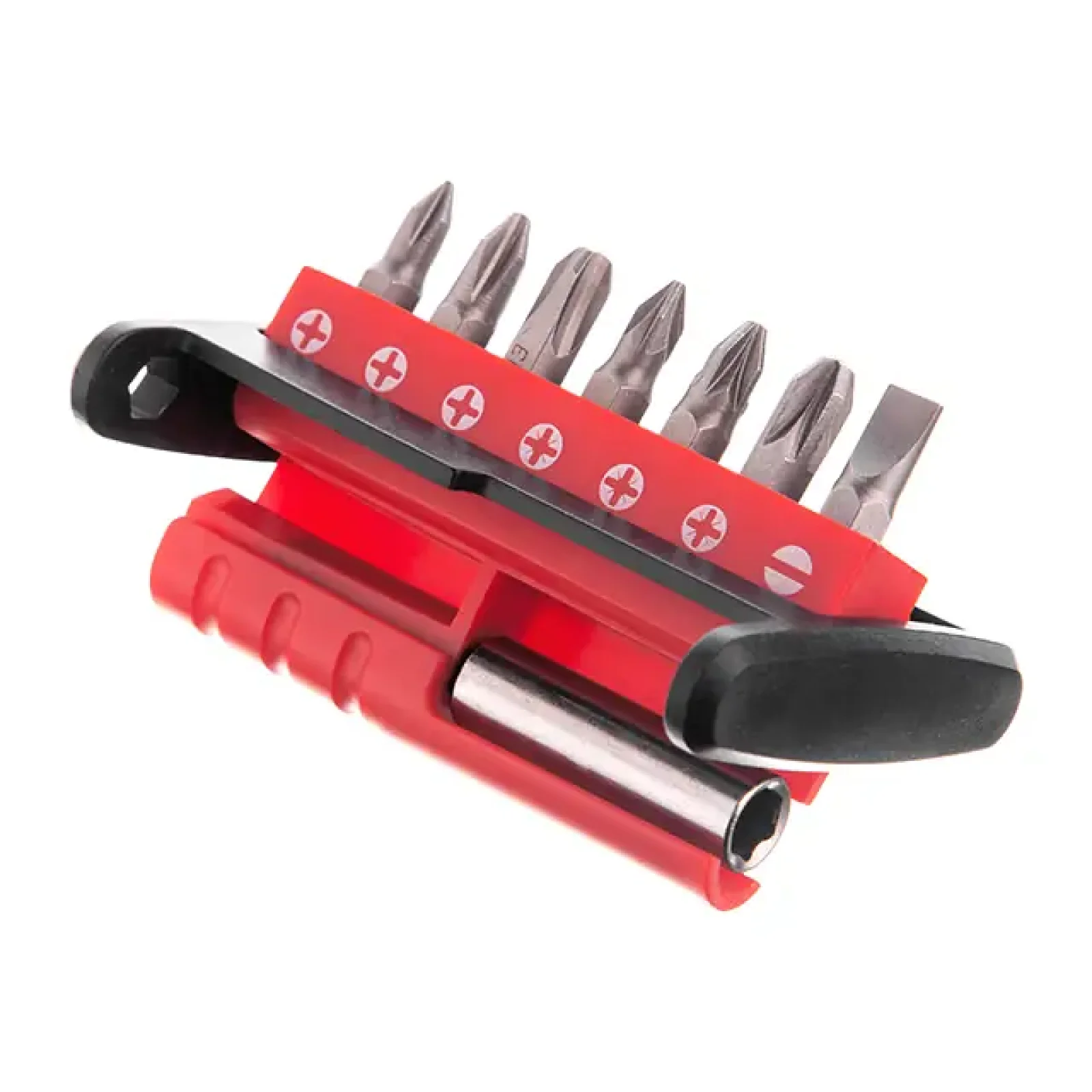 Набір насадок для викрутки з магнітним утримувачем, 8 од., Cr-V INTERTOOL (VT-0107) UA