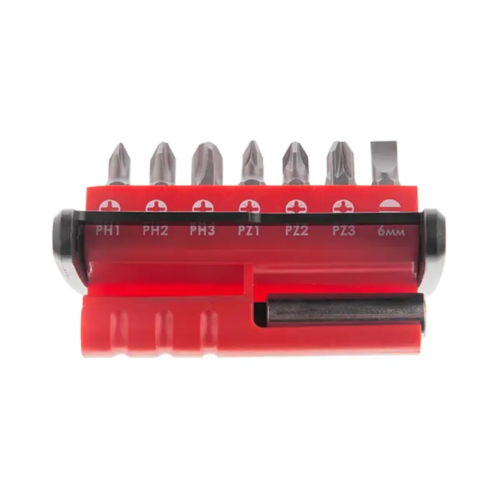 Набір насадок для викрутки з магнітним утримувачем, 8 од., Cr-V INTERTOOL (VT-0107) UA