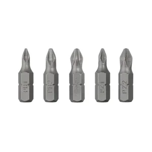 Набір викруткових насадок, PH1, PH2, PZ1, PZ2, 1/4