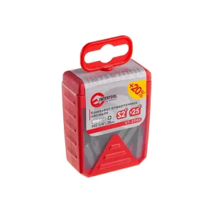 Комплект насадок до викруток PZ1, 1/4", 25 мм, уп. 25 шт. INTERTOOL (VT-5945) UA