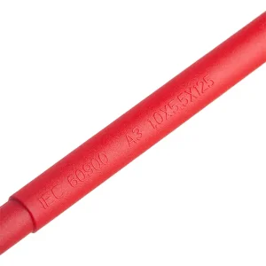 Викрутка шліцева ізольована, SL1,0×5,50 мм, 1000 В, 125 мм INTERTOOL (VT-3206) UA