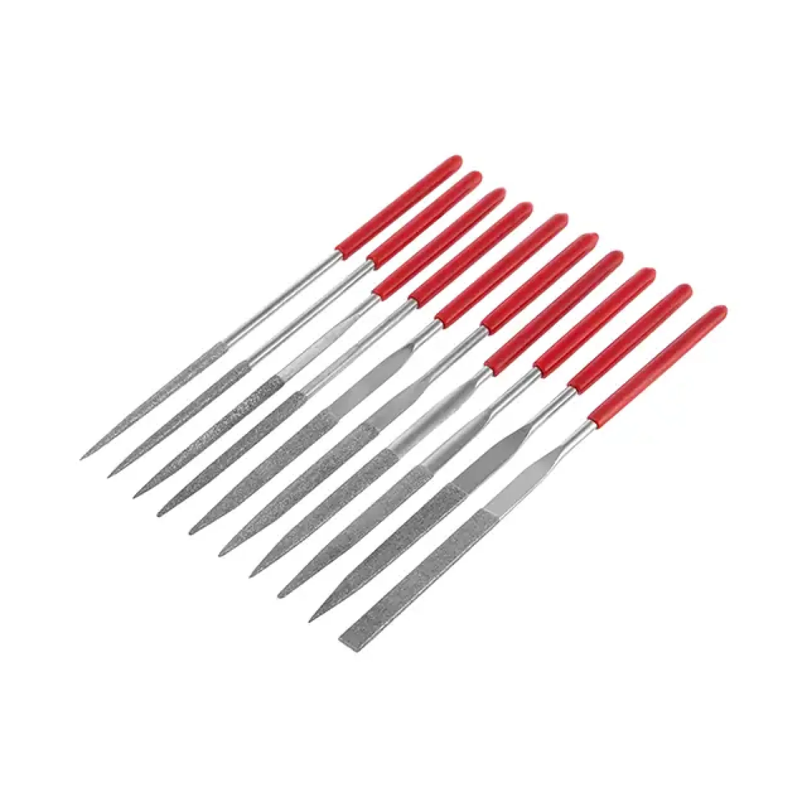 Набір алмазних надфілів, 10 шт., 140 мм INTERTOOL (HT-3701) UA