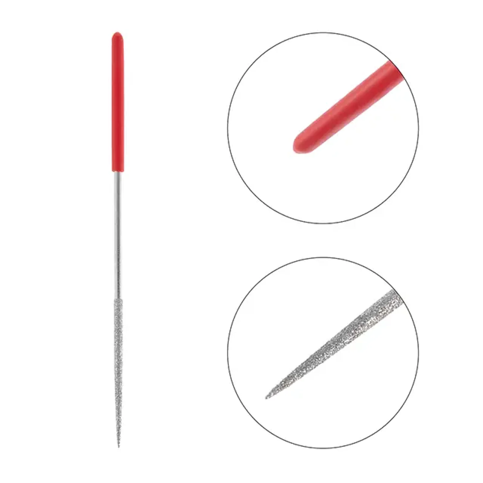 Набір алмазних надфілів, 10 шт., 140 мм INTERTOOL (HT-3701) UA