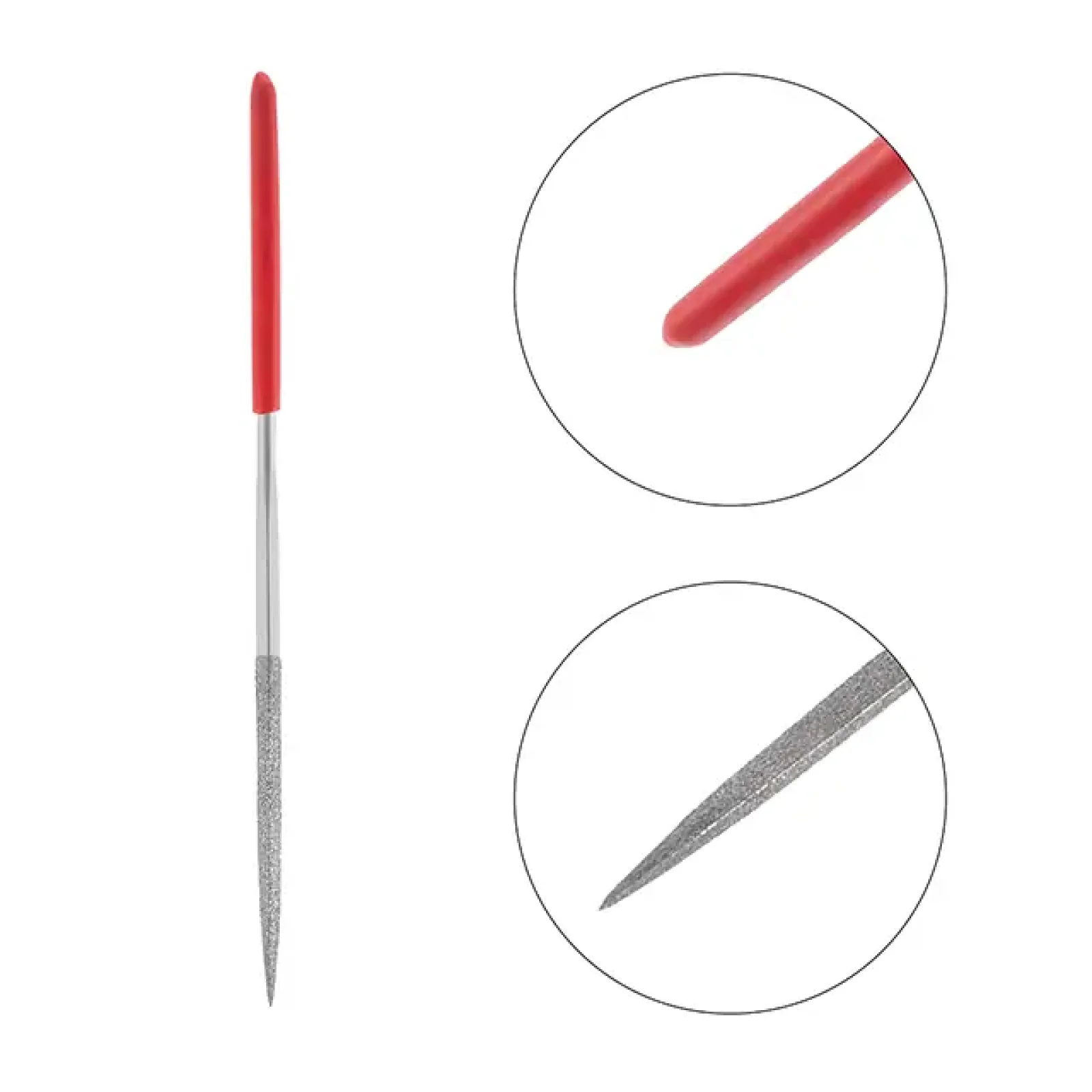 Набір алмазних надфілів, 10 шт., 140 мм INTERTOOL (HT-3701) UA