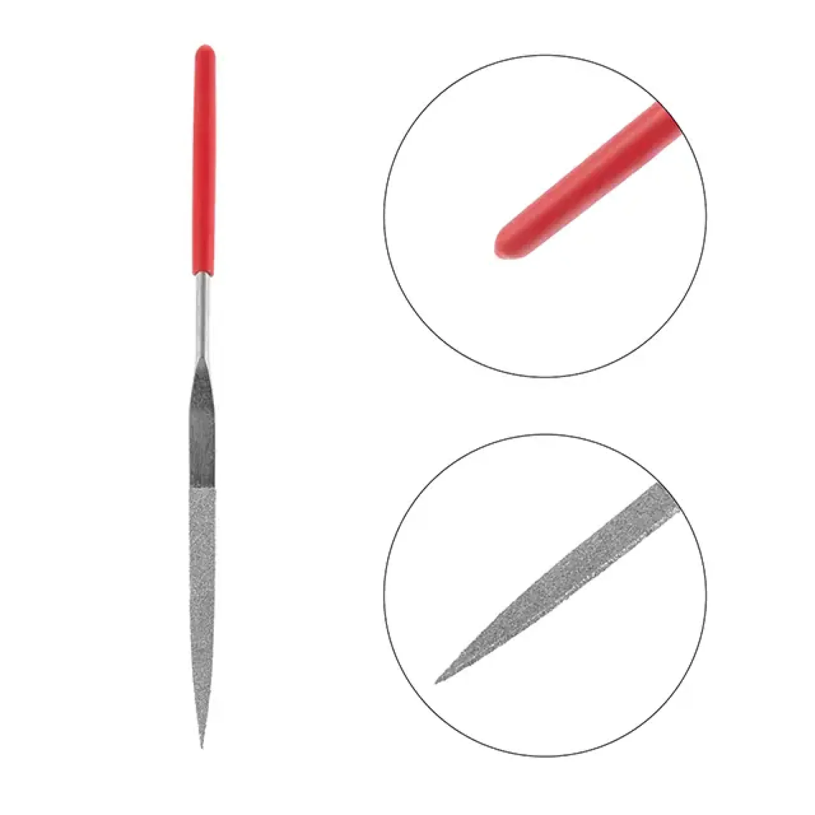 Набір алмазних надфілів, 10 шт., 140 мм INTERTOOL (HT-3701) UA