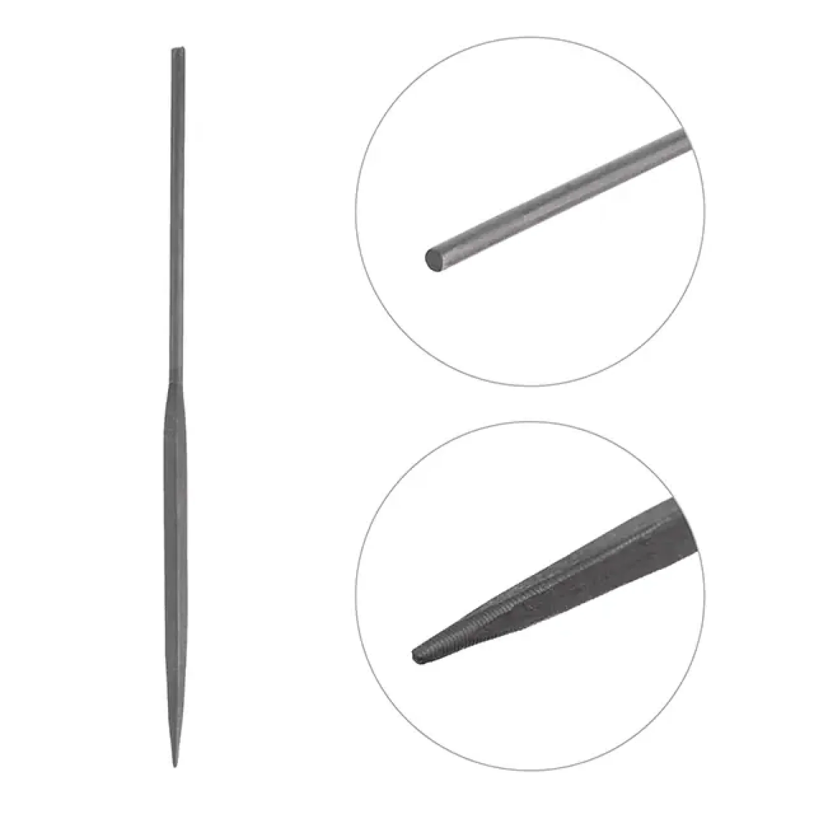 Набір надфілів, 10 шт., 140 мм, без ручок INTERTOOL (HT-3707) UA