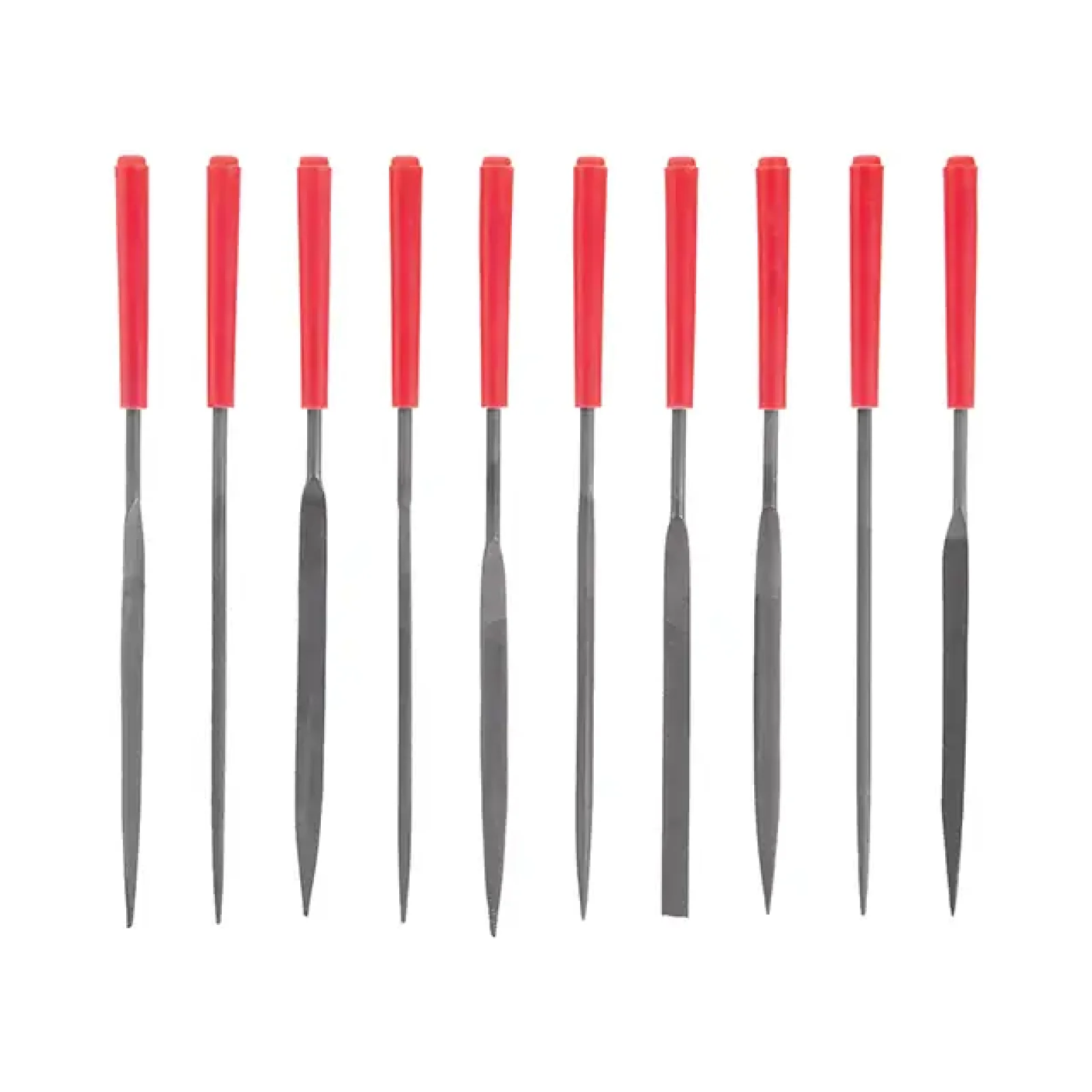 Набір надфілів, 10 шт., 140 мм INTERTOOL (HT-3708) UA