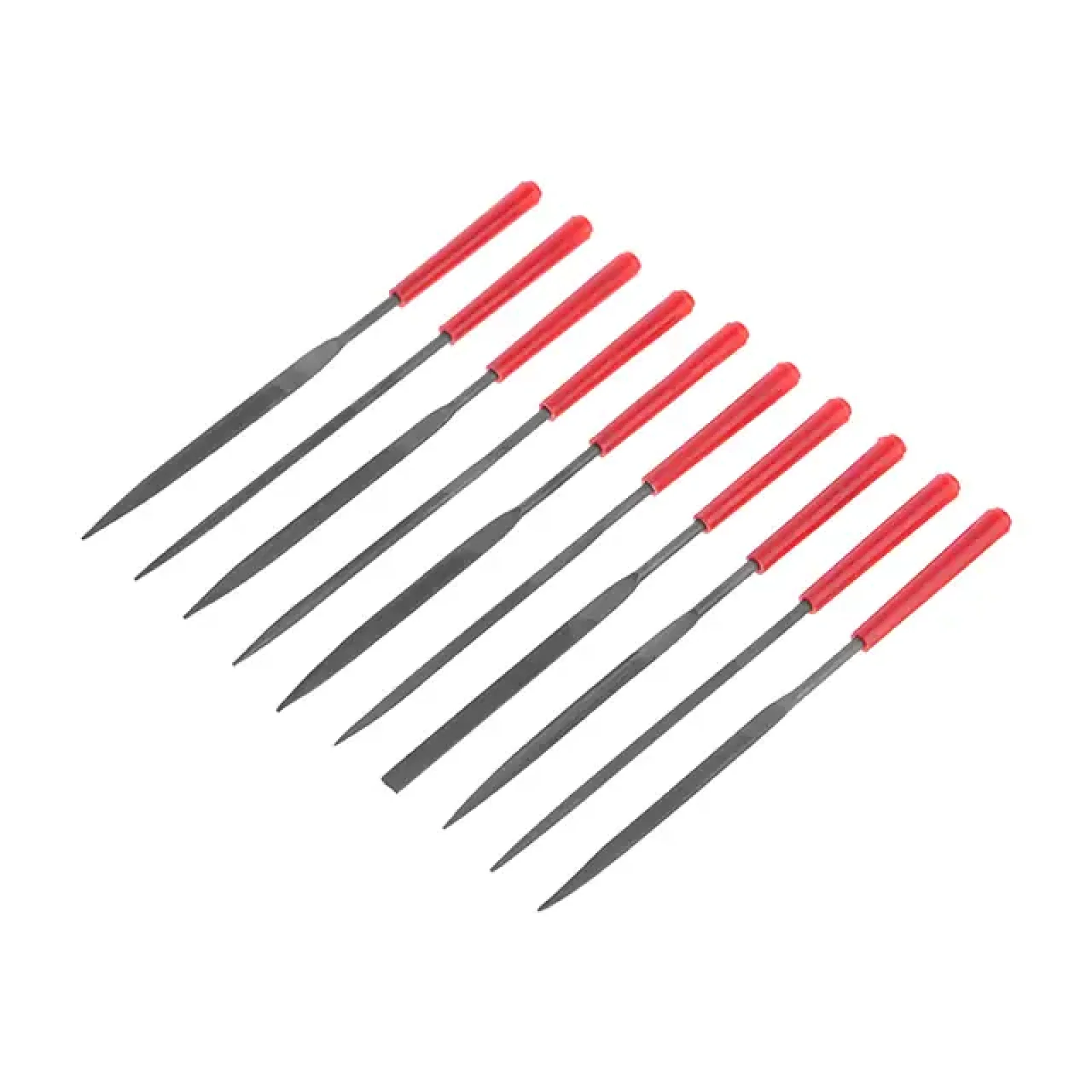 Набір надфілів, 10 шт., 140 мм INTERTOOL (HT-3708) UA