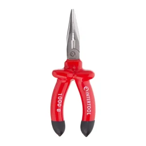 Довгогубці прямі 160 мм, діелектричні, 1000 В, CrV 6150 INTERTOOL (NT-0326) UA