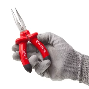 Довгогубці прямі 160 мм, діелектричні, 1000 В, CrV 6150 INTERTOOL (NT-0326) UA