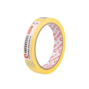 Стрічка малярна 19мм, 20м, жовта INTERTOOL (DM-1920) UA