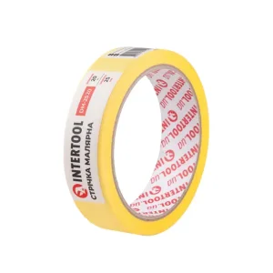 Стрічка малярна 25мм, 20м, жовта INTERTOOL (DM-2520) UA