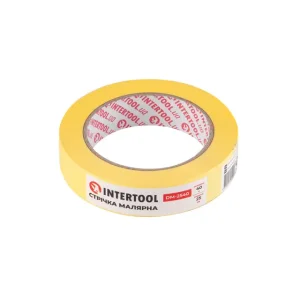 Стрічка малярна 25мм, 40м, жовта INTERTOOL (DM-2540) UA