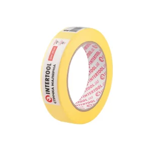 Стрічка малярна 25мм, 40м, жовта INTERTOOL (DM-2540) UA