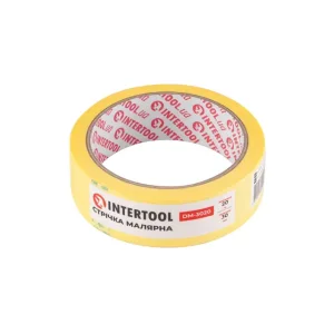Стрічка малярна 30мм, 20м, жовта INTERTOOL (DM-3020) UA
