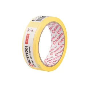 Стрічка малярна 30мм, 20м, жовта INTERTOOL (DM-3020) UA