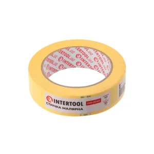 Стрічка малярна 30мм, 40м, жовта INTERTOOL (DM-3040) UA