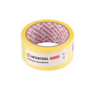 Стрічка малярна 48мм, 20м, жовта INTERTOOL (DM-4820) UA