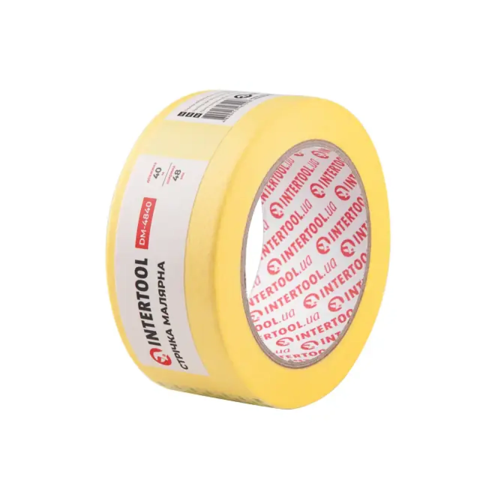 Стрічка малярна 48мм, 40м, жовта INTERTOOL (DM-4840) UA
