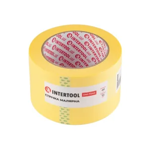 Стрічка малярна 72мм, 40м, жовта INTERTOOL (DM-7240) UA