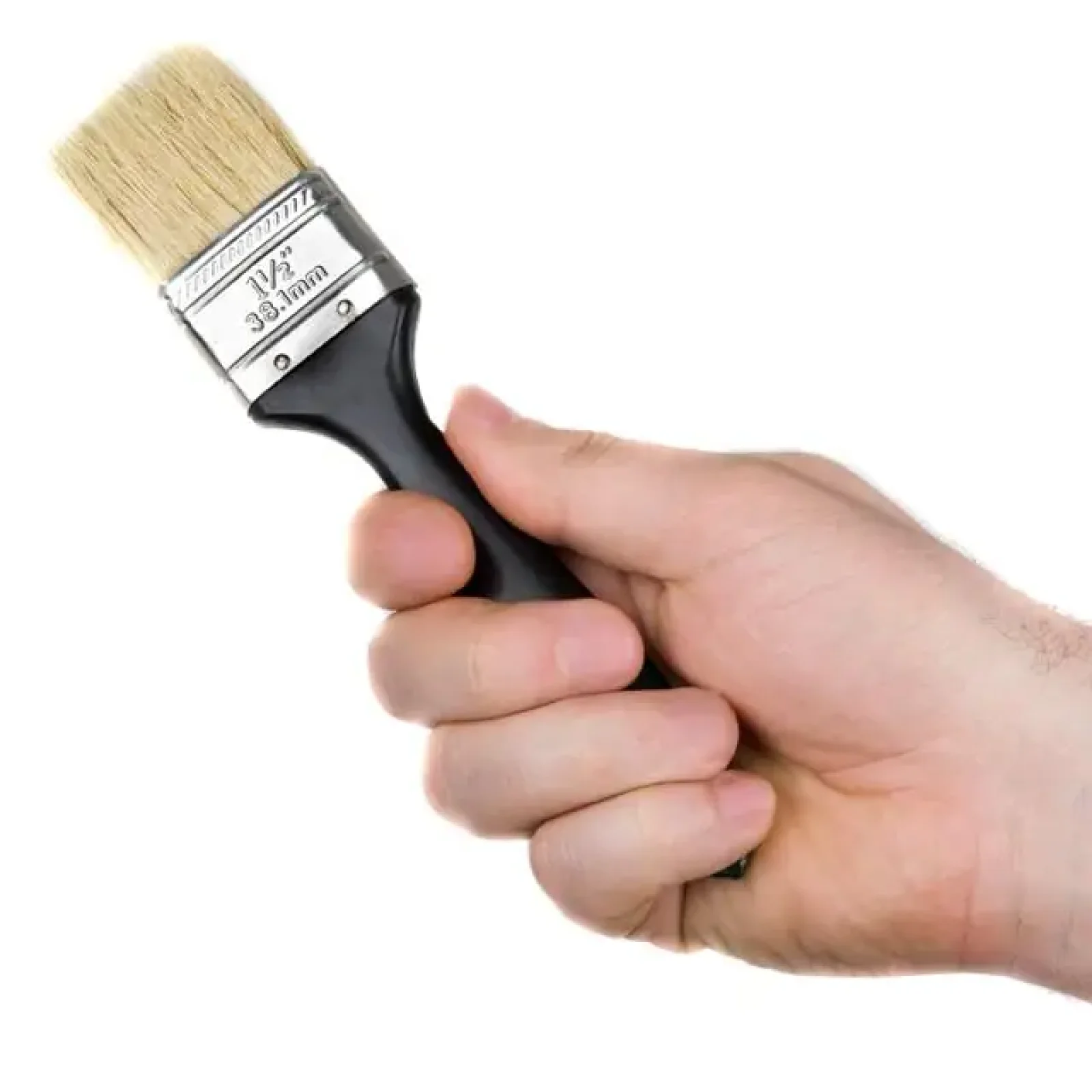 Пензель флейцева 38 * 10,5 * 38 мм, пластикова ручка INTERTOOL (KT-1336) UA