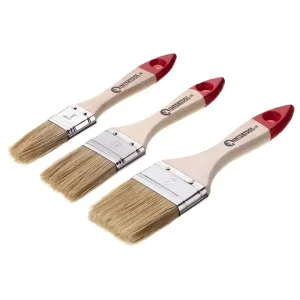 Набір пензлів флейцевих, 3 шт. (25, 38, 50 мм) INTERTOOL (KT-1003) UA