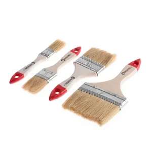 Набір пензлів флейцевих, 4 шт. (25, 36, 63, 102 мм) INTERTOOL (KT-1004) UA