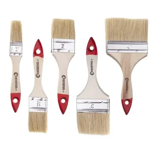 Набір пензлів флейцевих, 5 шт. (25, 38, 50, 76, 102 мм) INTERTOOL (KT-1005) UA