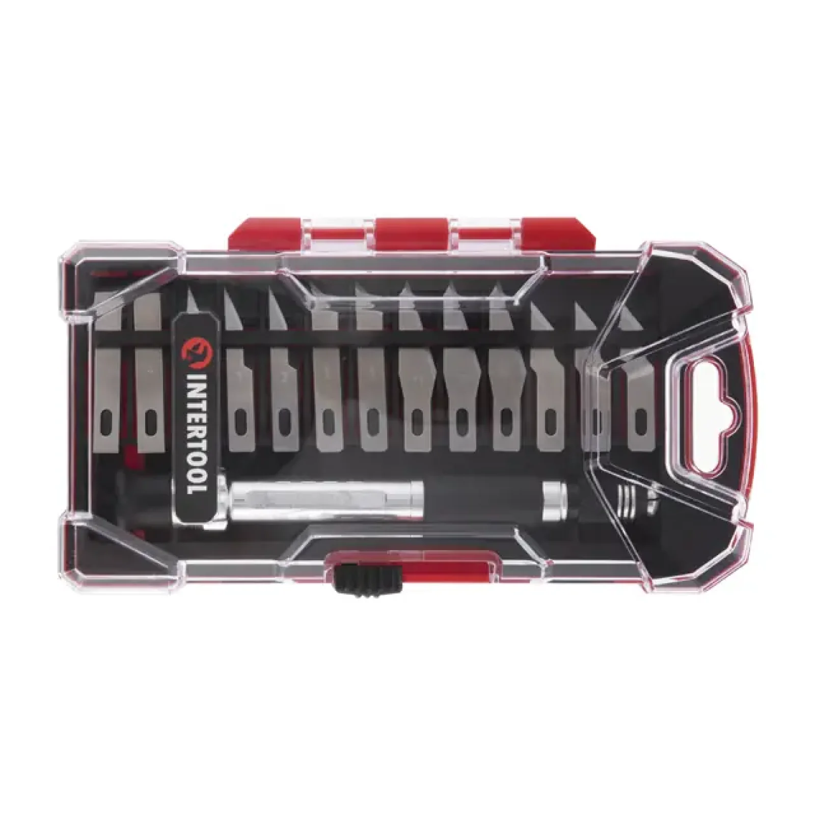 Набір скальпелів з тримачем, 14 шт. INTERTOOL (HT-0524) UA