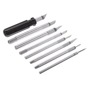 Набір скальпелів, 56 од., в пластиковому футлярі INTERTOOL (HT-0530) UA