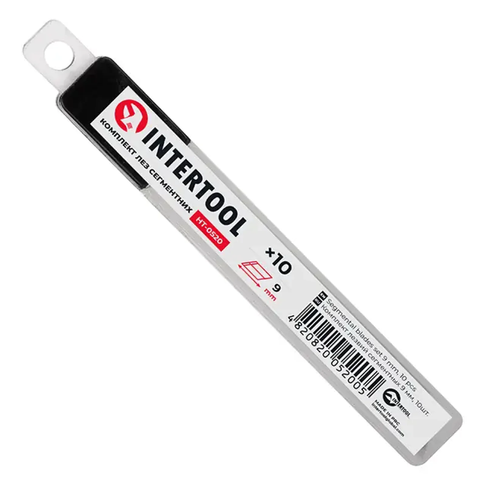 Комплект лез сегментних, 9 мм, 10шт. INTERTOOL (HT-0520) UA