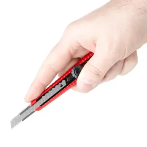 Ніж сегментний, 9 мм, металева напрямна, гвинтова фіксація INTERTOOL (HT-0511) UA