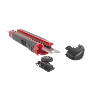 Ніж сегментний, 18 мм, металева напрямна, прогумована ручка INTERTOOL (HT-0503) UA