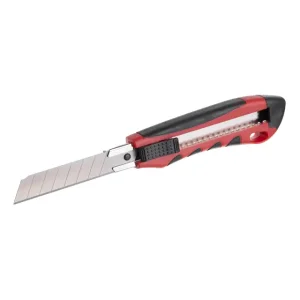 Ніж сегментний, 18 мм, металева напрямна, протиковзний корпус, дробарка INTERTOOL (HT-0506) UA