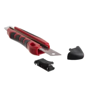 Ніж сегментний, 18 мм, металева напрямна, протиковзний корпус, дробарка INTERTOOL (HT-0506) UA