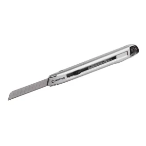 Ніж сегментний, 9 мм, металевий, посилений, гвинтова фіксація INTERTOOL (HT-0509) UA