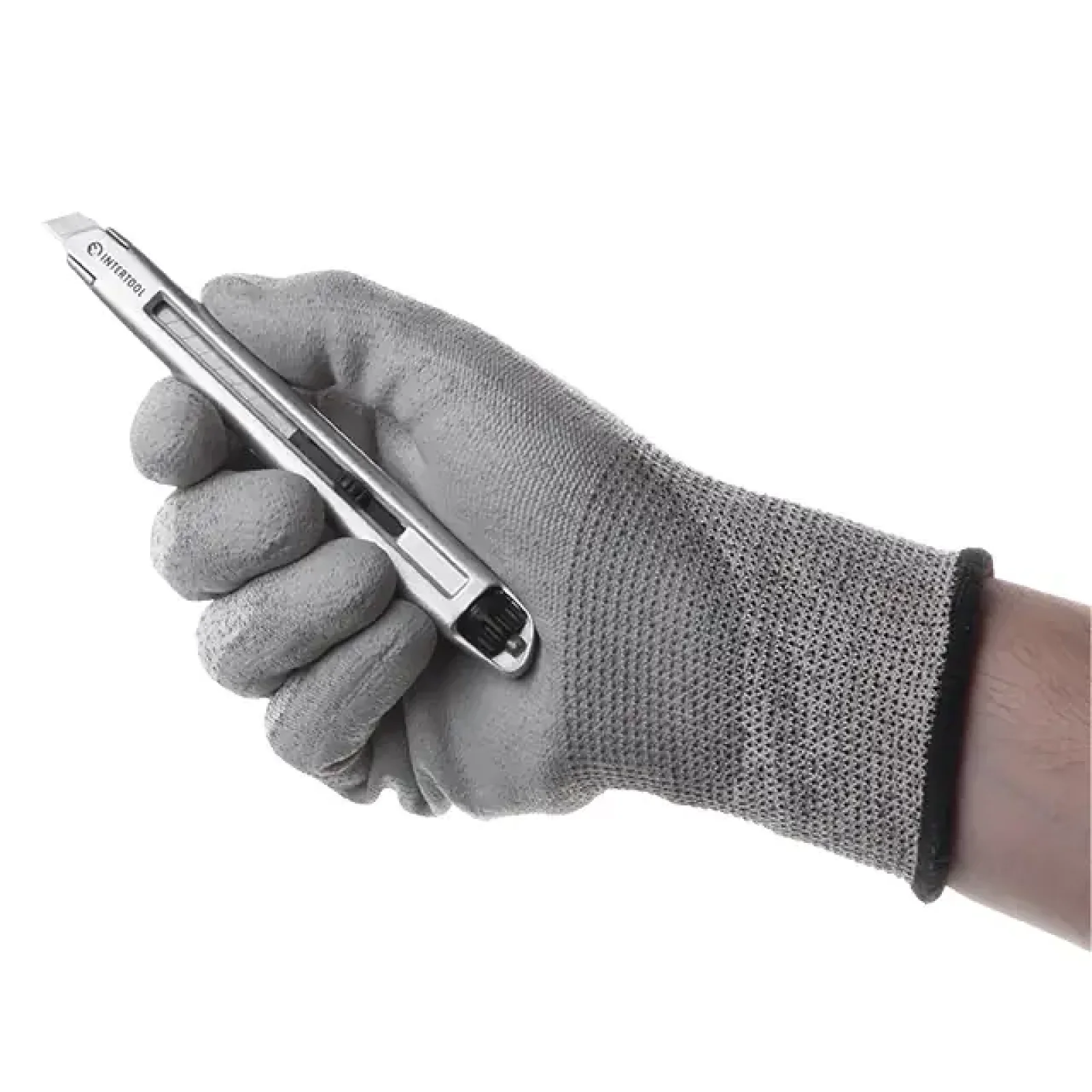 Ніж сегментний, 9 мм, металевий, посилений, гвинтова фіксація INTERTOOL (HT-0509) UA